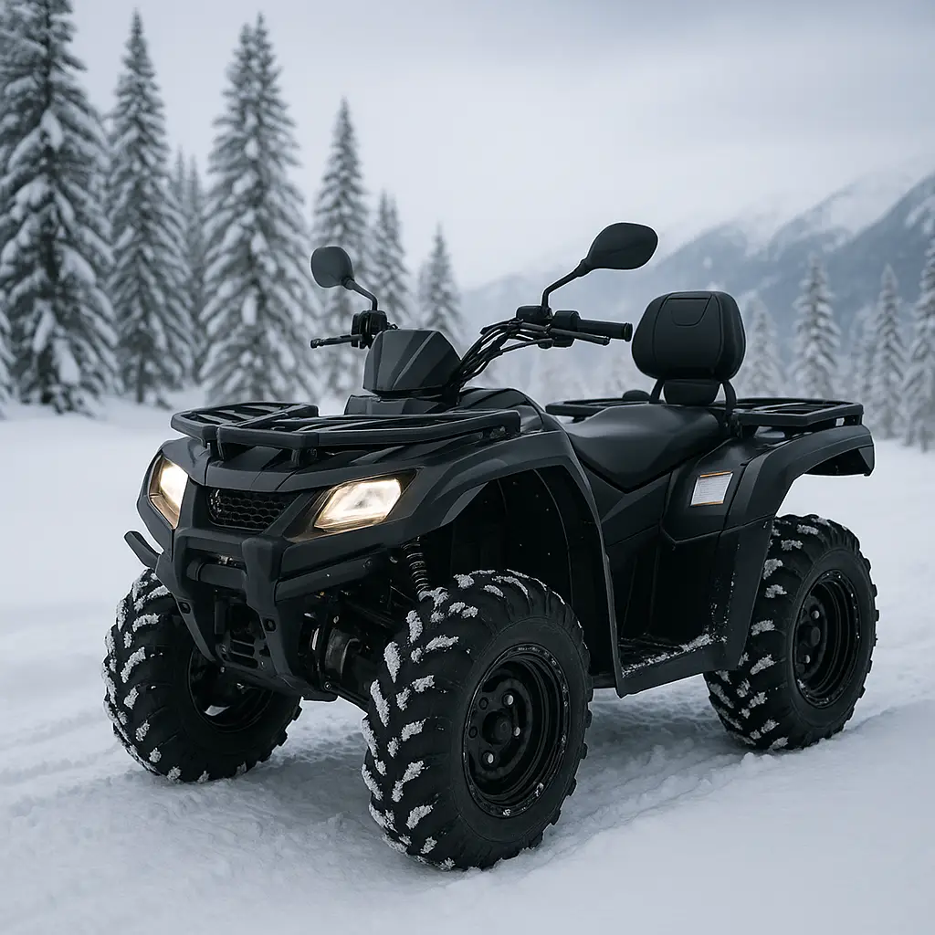 Image of ATV on the snow