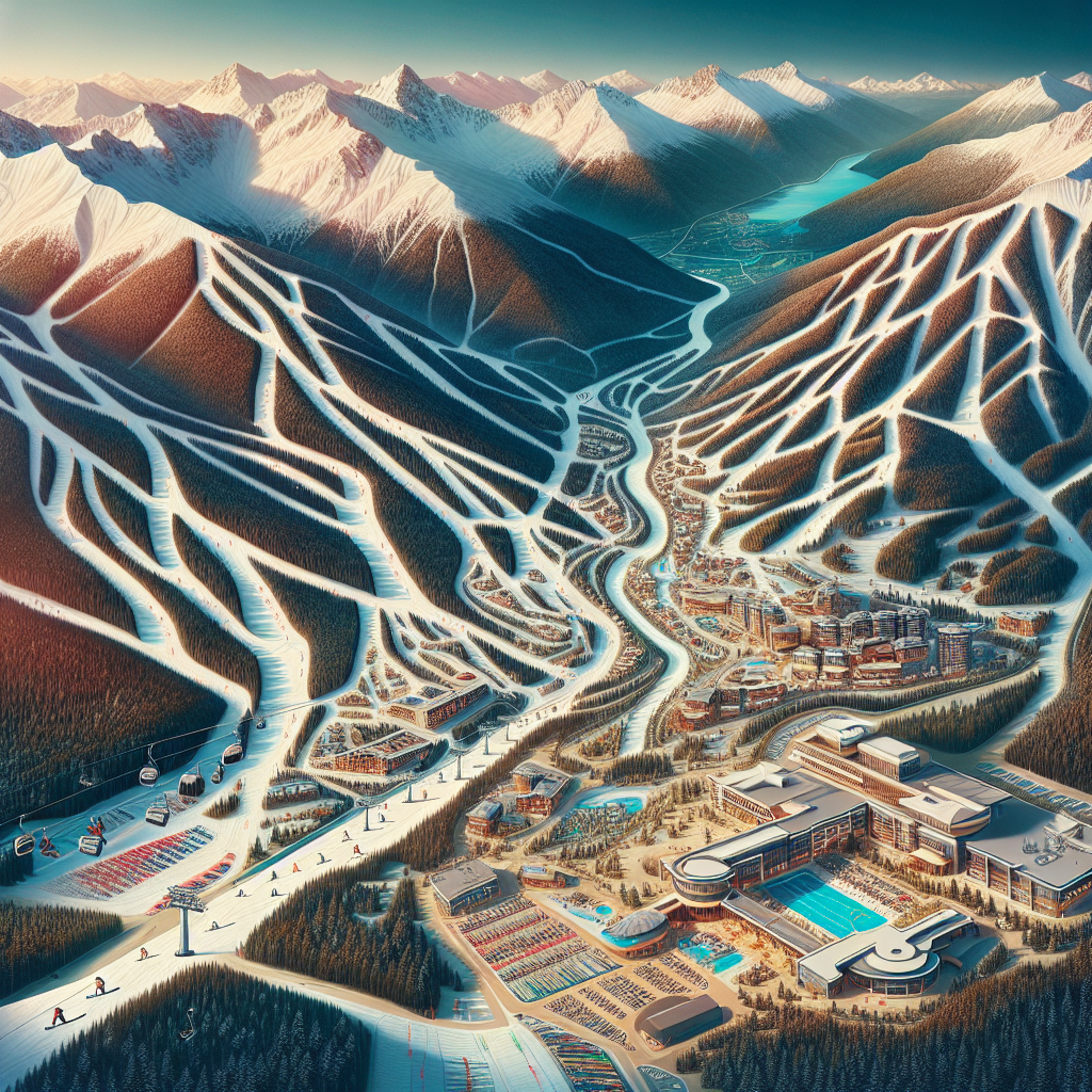 Ски карта Банско showing ski runs, lifts, and facilities in the Bansko ski resort