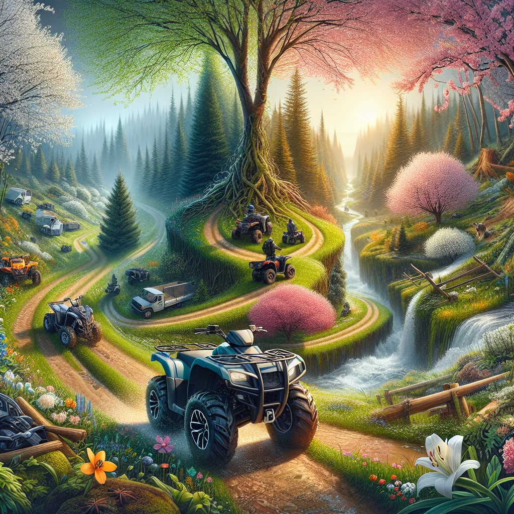 АТВ приключения през пролетта сред зелена природа с предимства и рискове