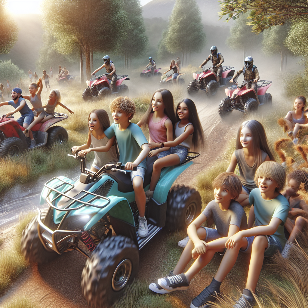 Дете кара ATV в природата – 5 причини децата да харесват ATV разходки