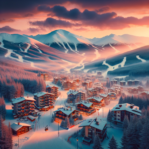 Ски писта и планински пейзаж в Ски Банско