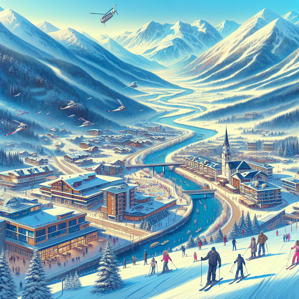 Скиори на пистите в Банско с Красив зимен пейзаж – банско ски цени