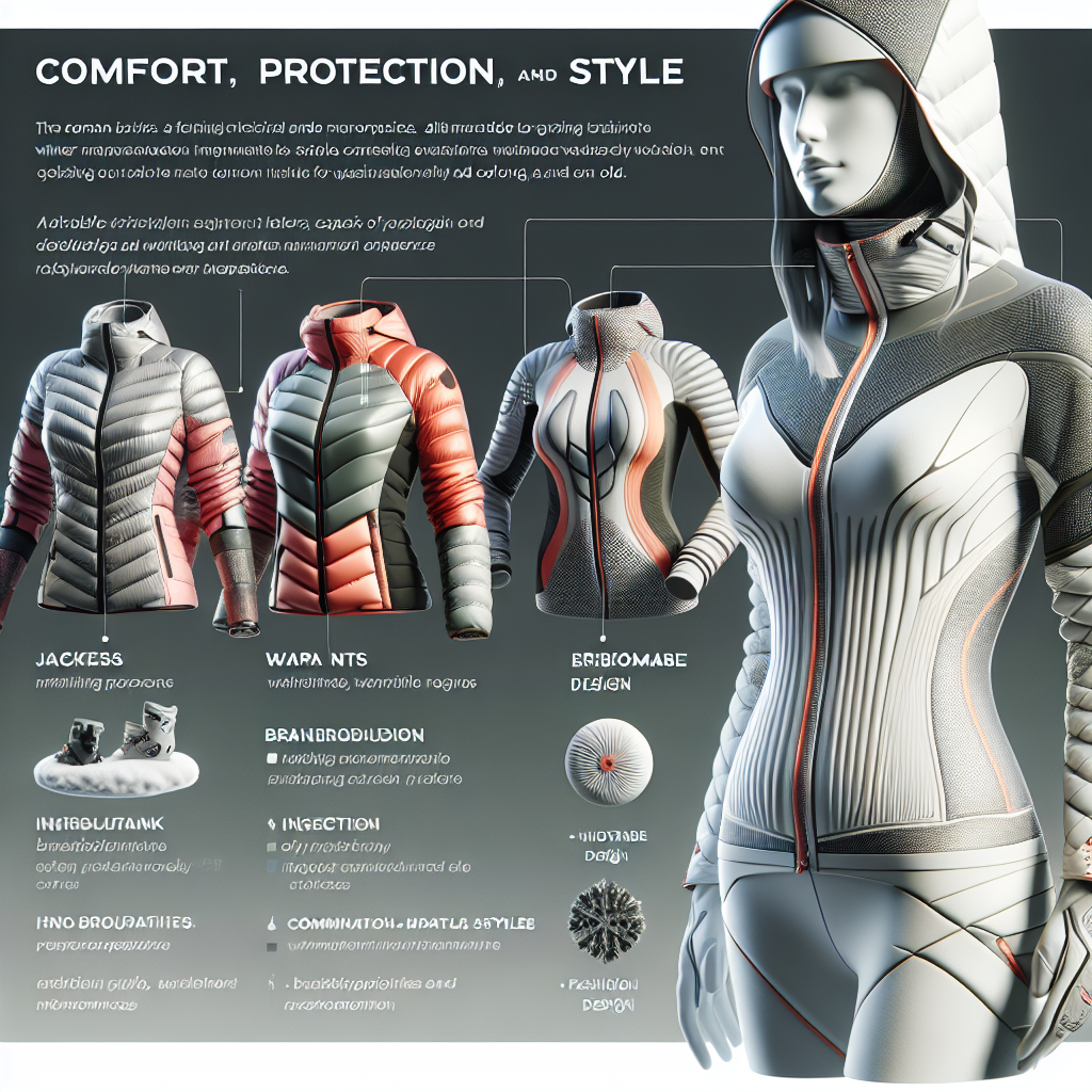 Ски екипи за жени със стилен дизайн и отлична защита при зимни спортове