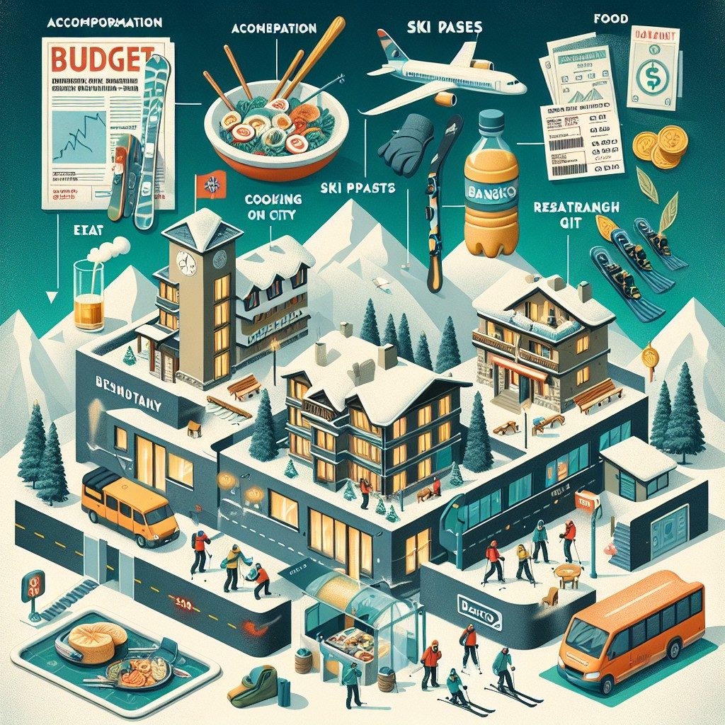 Скиор каращ на планината Банско, символ на бюджетна ски почивка