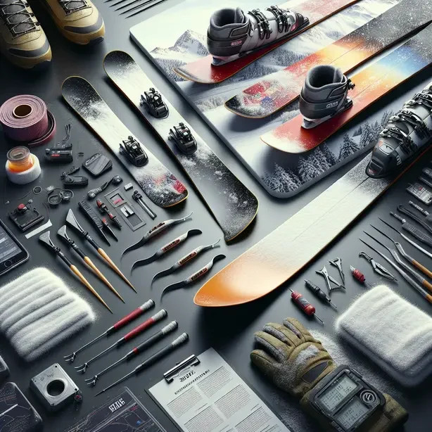 Ски с вакса и заточени кантове, които осигуряват добро пързаляне и контрол на писта