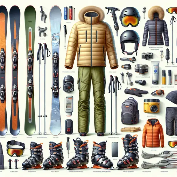 Ски екипировка цени – комплект за ски ски обувки и каска