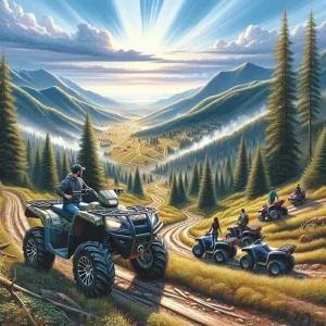 ATV под наем Банско exploring mountain trails in Bulgaria