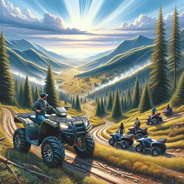 ATV под наем Банско exploring mountain trails in Bulgaria