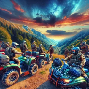 ATV наем висок сезон Банско с планински пейзаж и приключение