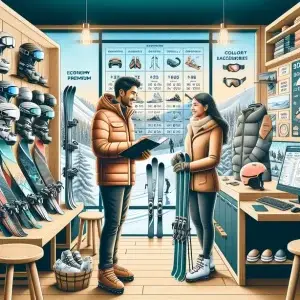 Цено ски наем Банско – наемане на модерно ски оборудване в зимен курорт Банско