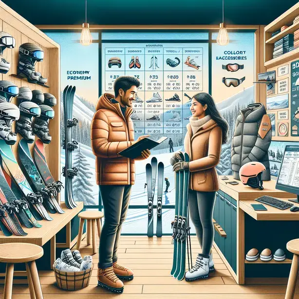 Цено ски наем Банско – наемане на модерно ски оборудване в зимен курорт Банско