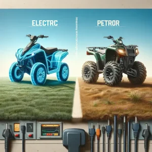 Електрически ATV срещу бензинов ATV в природна среда