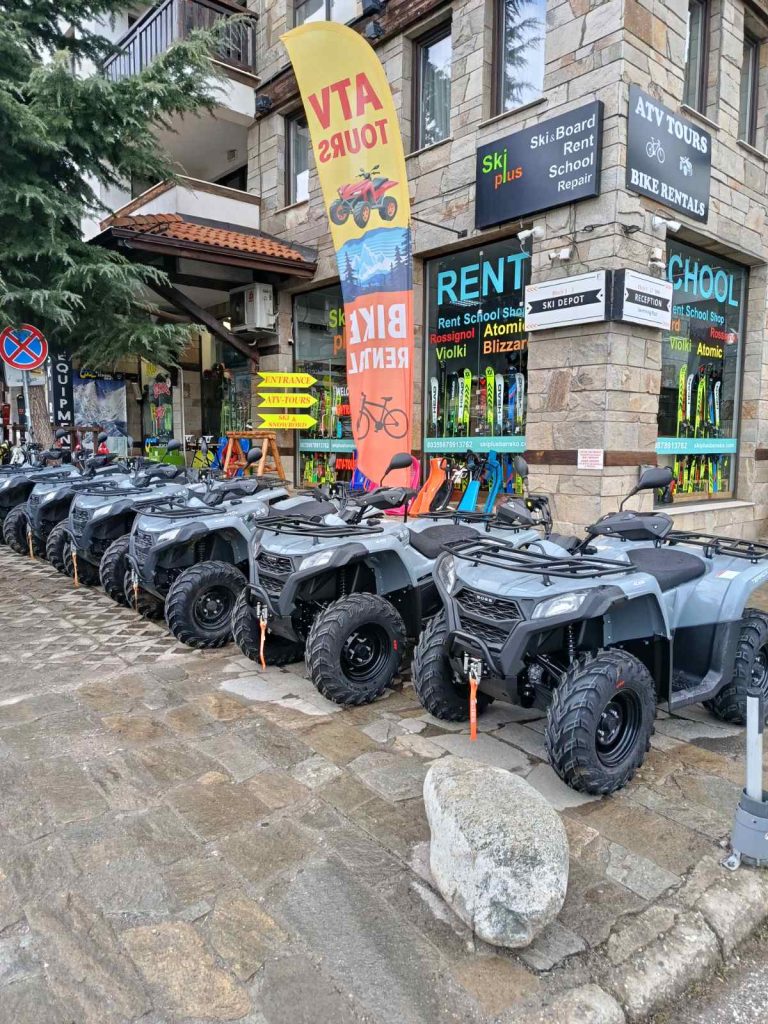 Ravelo store front with 6 ATV